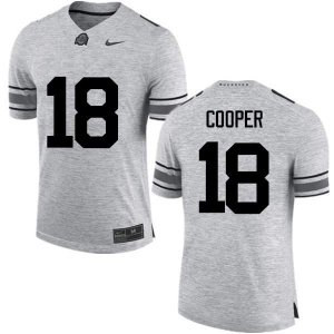 NCAA Ohio State Buckeyes Men's #18 Jonathan Cooper Gray Nike Football College Jersey LXJ4645AX